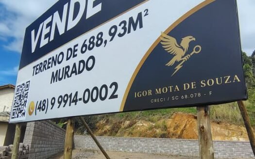 Terreno 24,5 x 32 murado no bairro São João Margem Direita